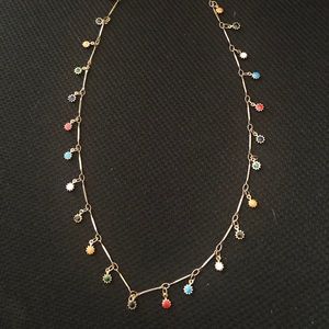 multicolored beaded necklace